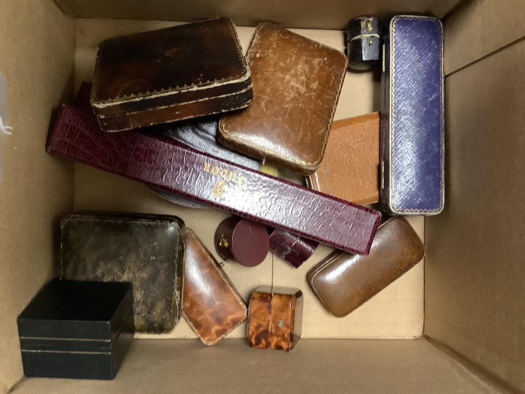 A small quantity of assorted jewellery and watch boxes including Rolex and Longines.